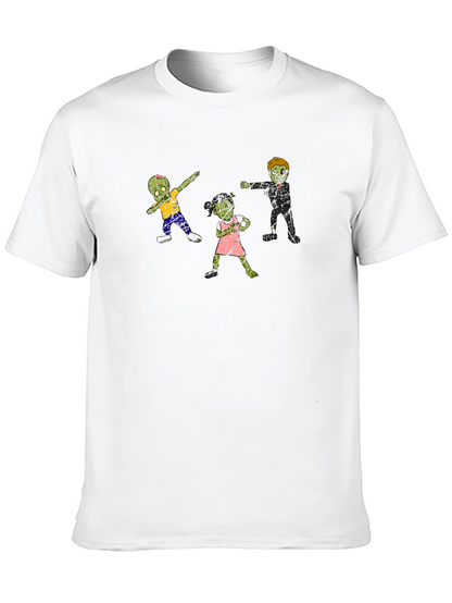 Zombie Family T-Shirt - Cool Black Tee