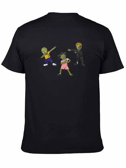 Zombie Family T-Shirt - Cool Black Tee