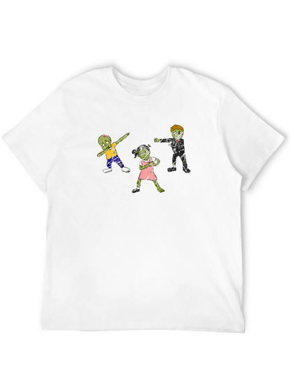 Zombie Family T-Shirt - Cool Black Tee