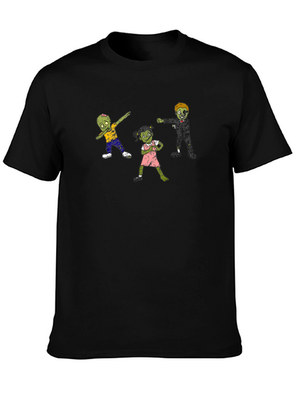Zombie Family T-Shirt - Cool Black Tee