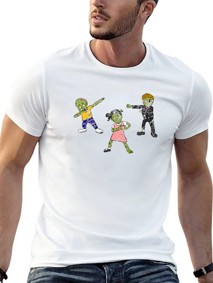 Zombie Family T-Shirt - Cool Black Tee