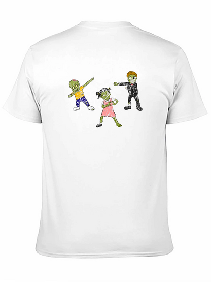 Zombie Family T-Shirt - Cool Black Tee