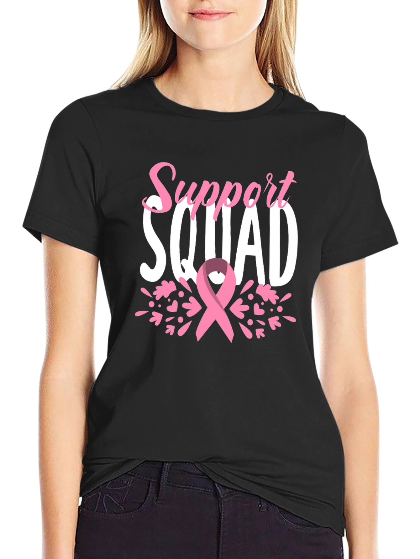 Support Squad Breast Cancer Awareness T-Shirt