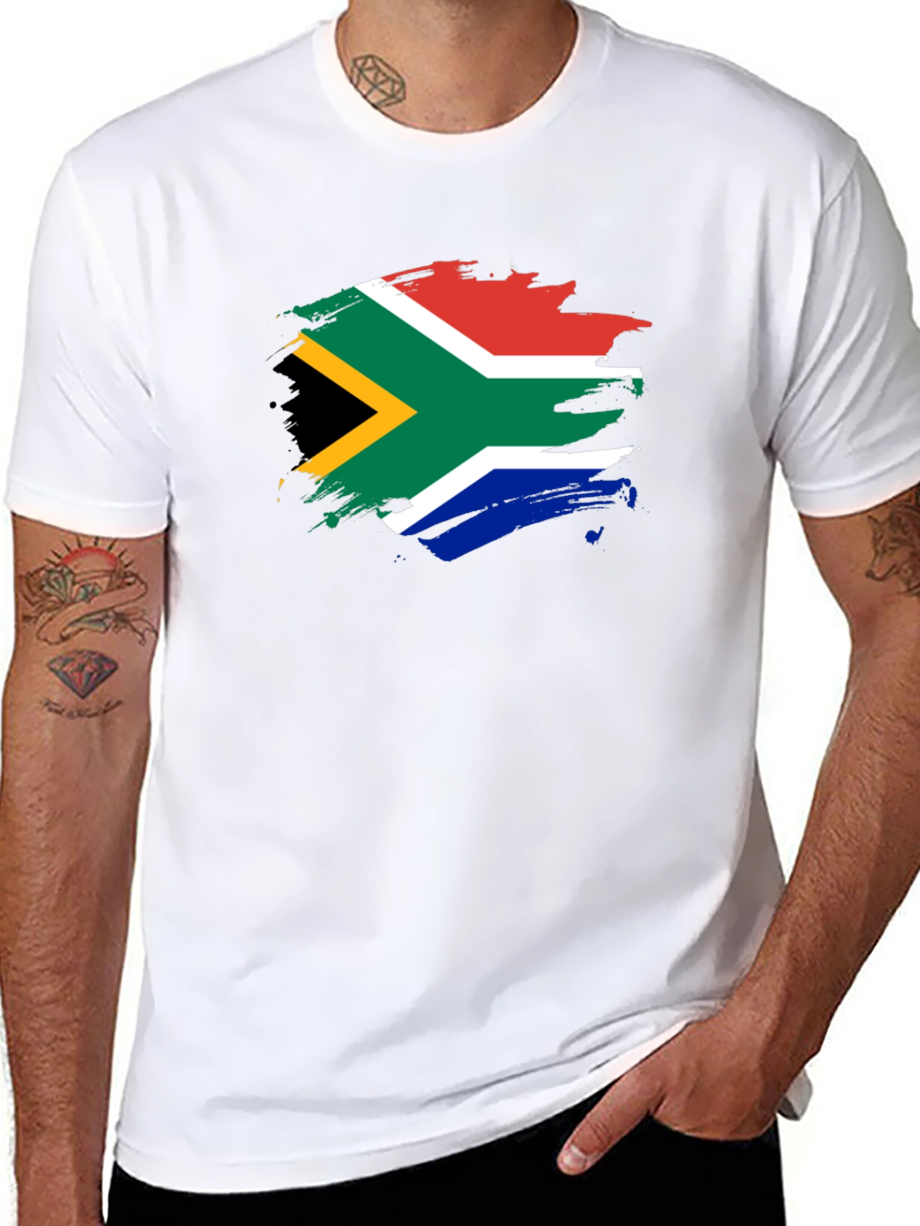 South Africa Flag T-Shirt - Mens