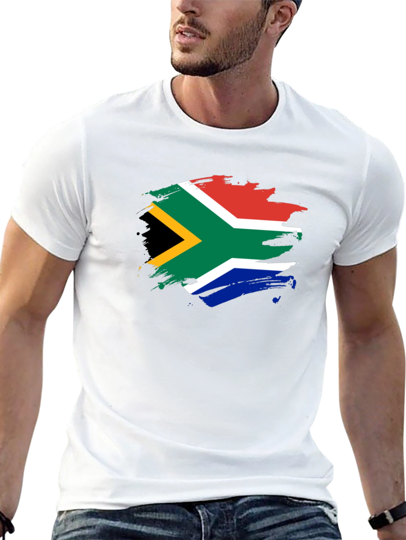 South Africa Flag T-Shirt - Mens