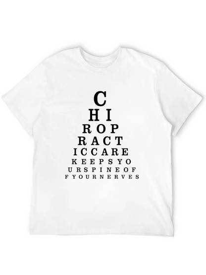 Chiropractor Eye Chart T-Shirt - Funny Chiropractic Tee