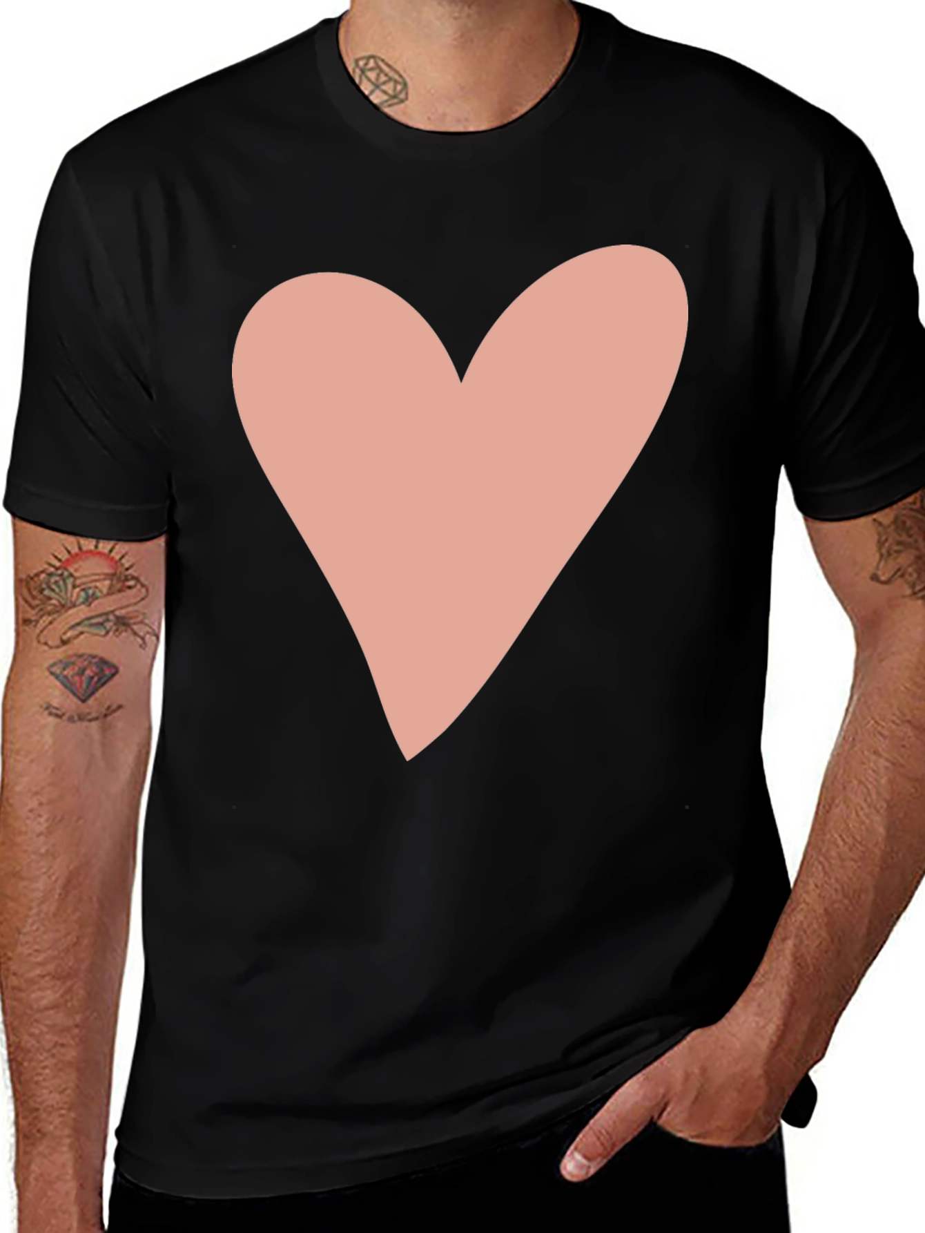 Heart Graphic Tee - Casual Style