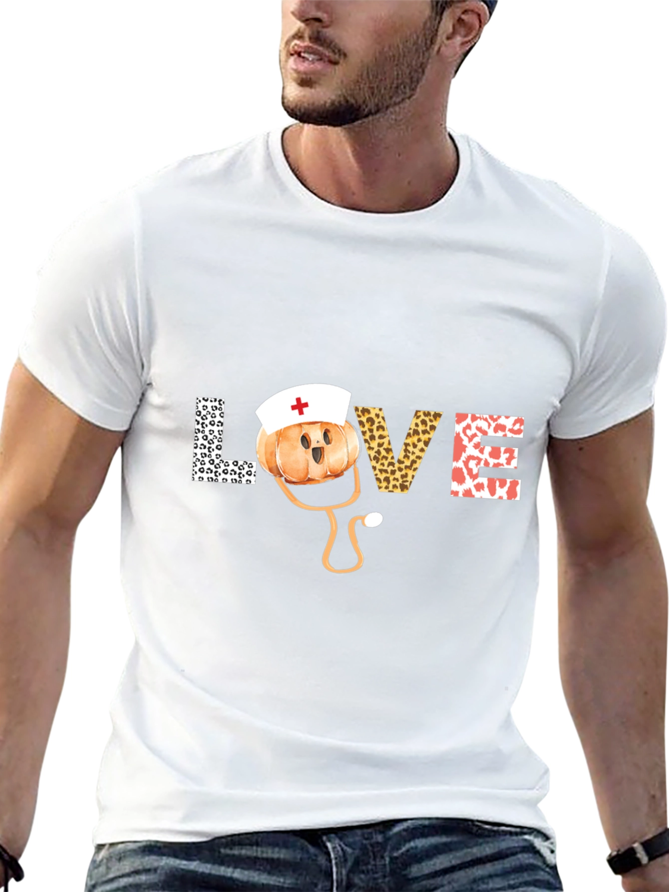 Nurse Pumpkin Love T-Shirt - Fall Healthcare Apparel