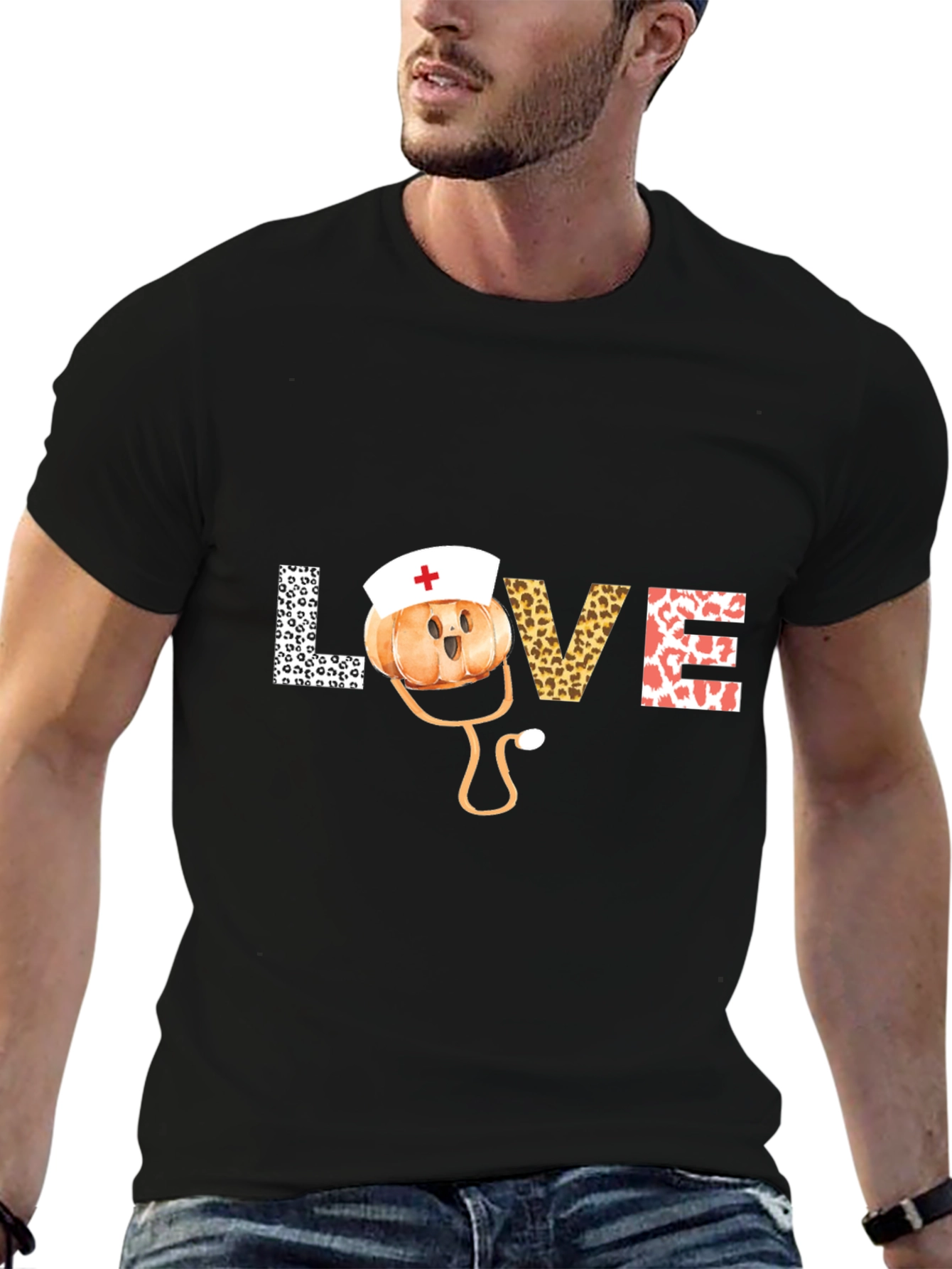 Nurse Pumpkin Love T-Shirt - Fall Healthcare Apparel