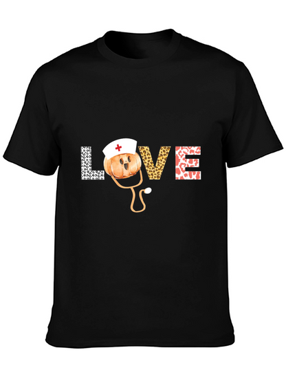 Nurse Pumpkin Love T-Shirt - Fall Healthcare Apparel
