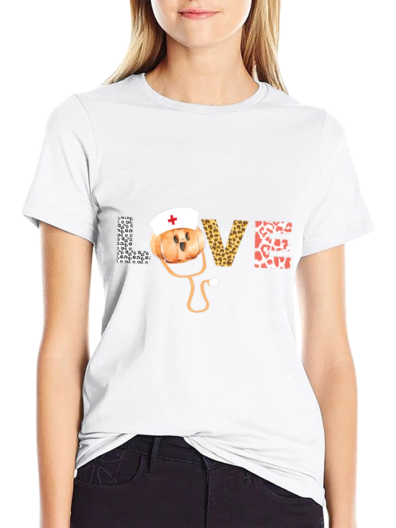 Nurse Pumpkin Love T-Shirt - Fall Healthcare Apparel