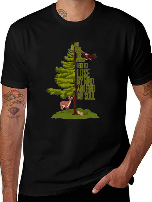 Into the Forest Graphic T-Shirt - Nature Lover Tee