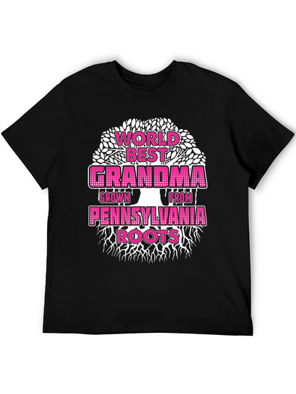 Worlds Best Grandma Pennsylvania Roots T-Shirt