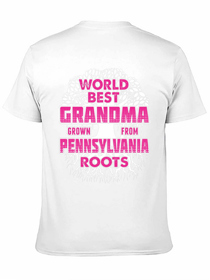 Worlds Best Grandma Pennsylvania Roots T-Shirt