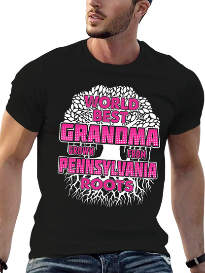 Worlds Best Grandma Pennsylvania Roots T-Shirt