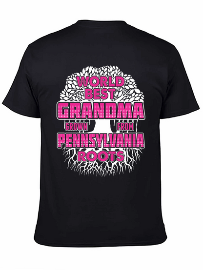 Worlds Best Grandma Pennsylvania Roots T-Shirt