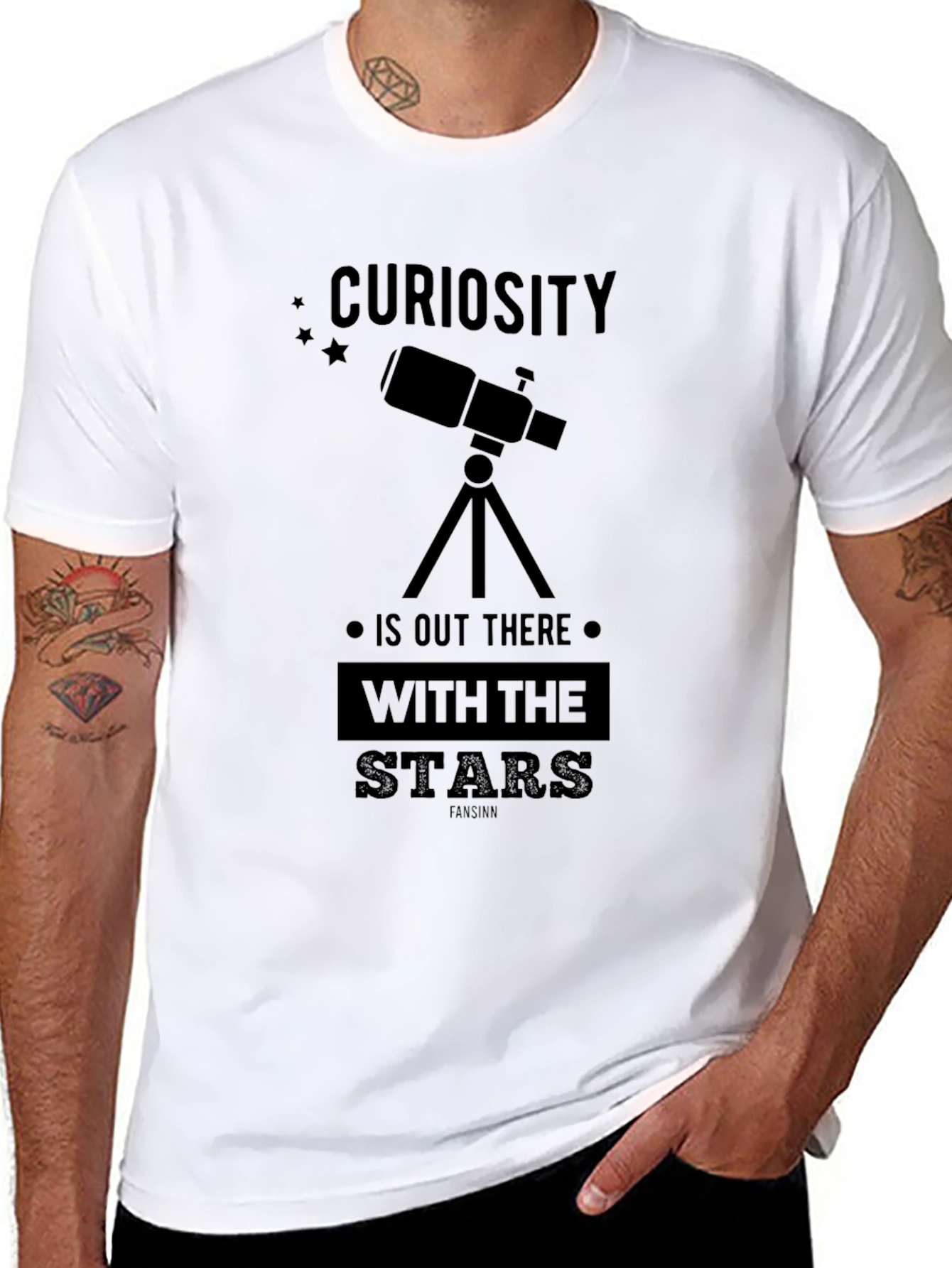 Curiosity Telescope Graphic T-Shirt