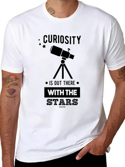 Curiosity Telescope Graphic T-Shirt