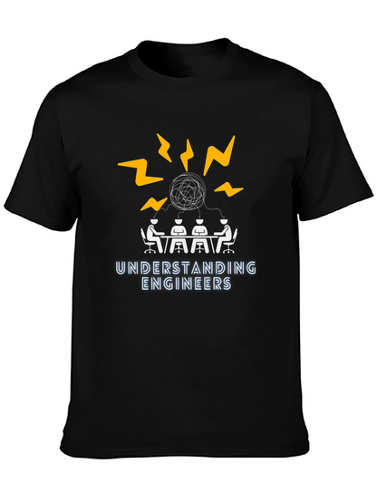 Understanding Engineers Graphic T-Shirt - Black Cotton Tee