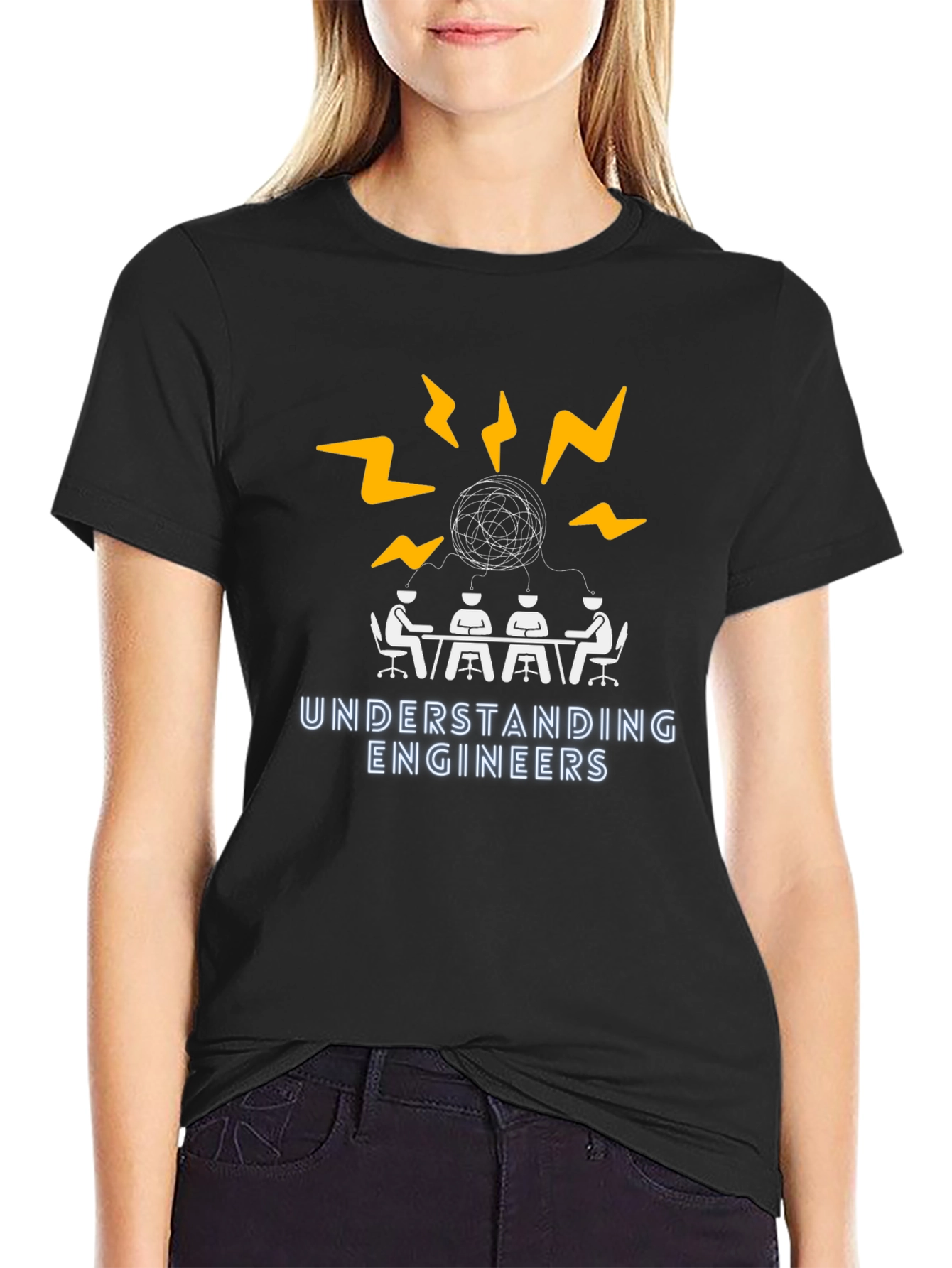 Understanding Engineers Graphic T-Shirt - Black Cotton Tee