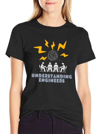 Understanding Engineers Graphic T-Shirt - Black Cotton Tee