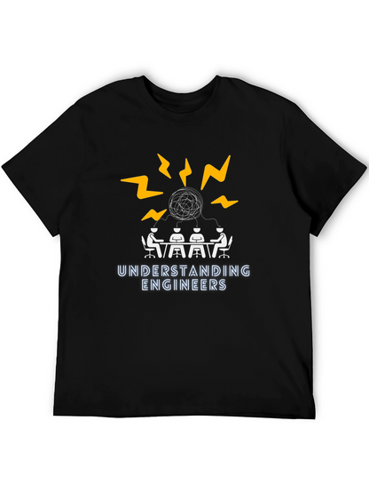 Understanding Engineers Graphic T-Shirt - Black Cotton Tee