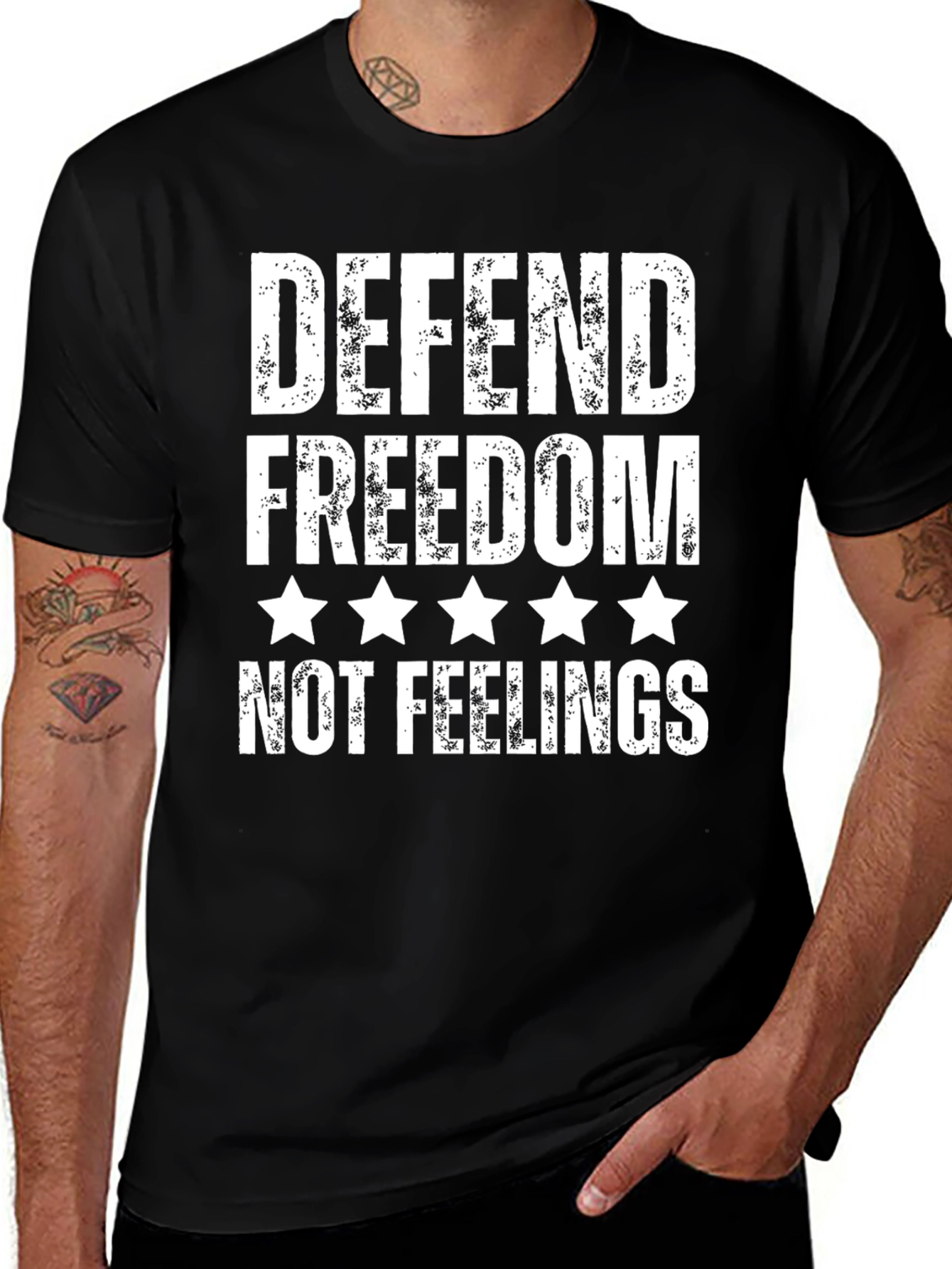 Defend Freedom Graphic Tee - Patriotic T-Shirt