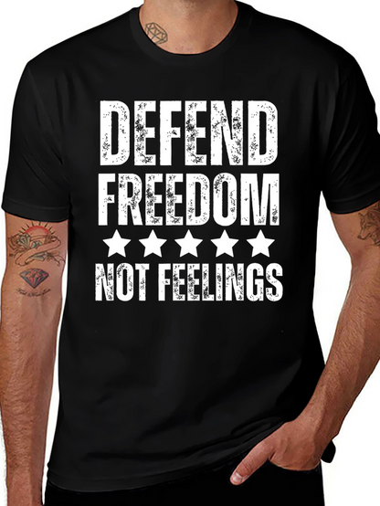 Defend Freedom Graphic Tee - Patriotic T-Shirt