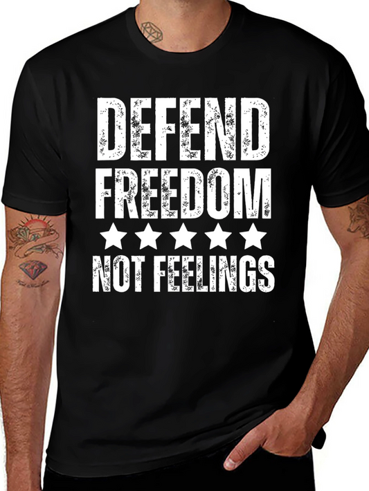 Defend Freedom Graphic Tee - Patriotic T-Shirt