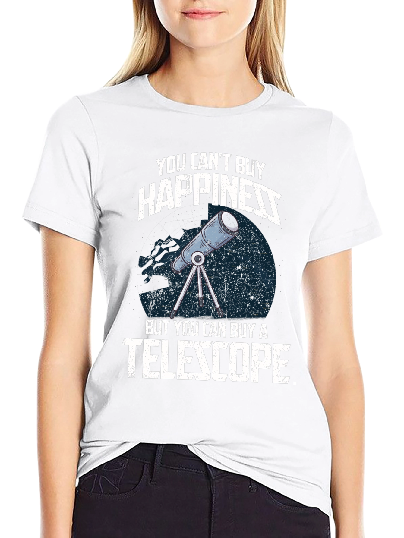 Happiness Telescope Graphic Tee