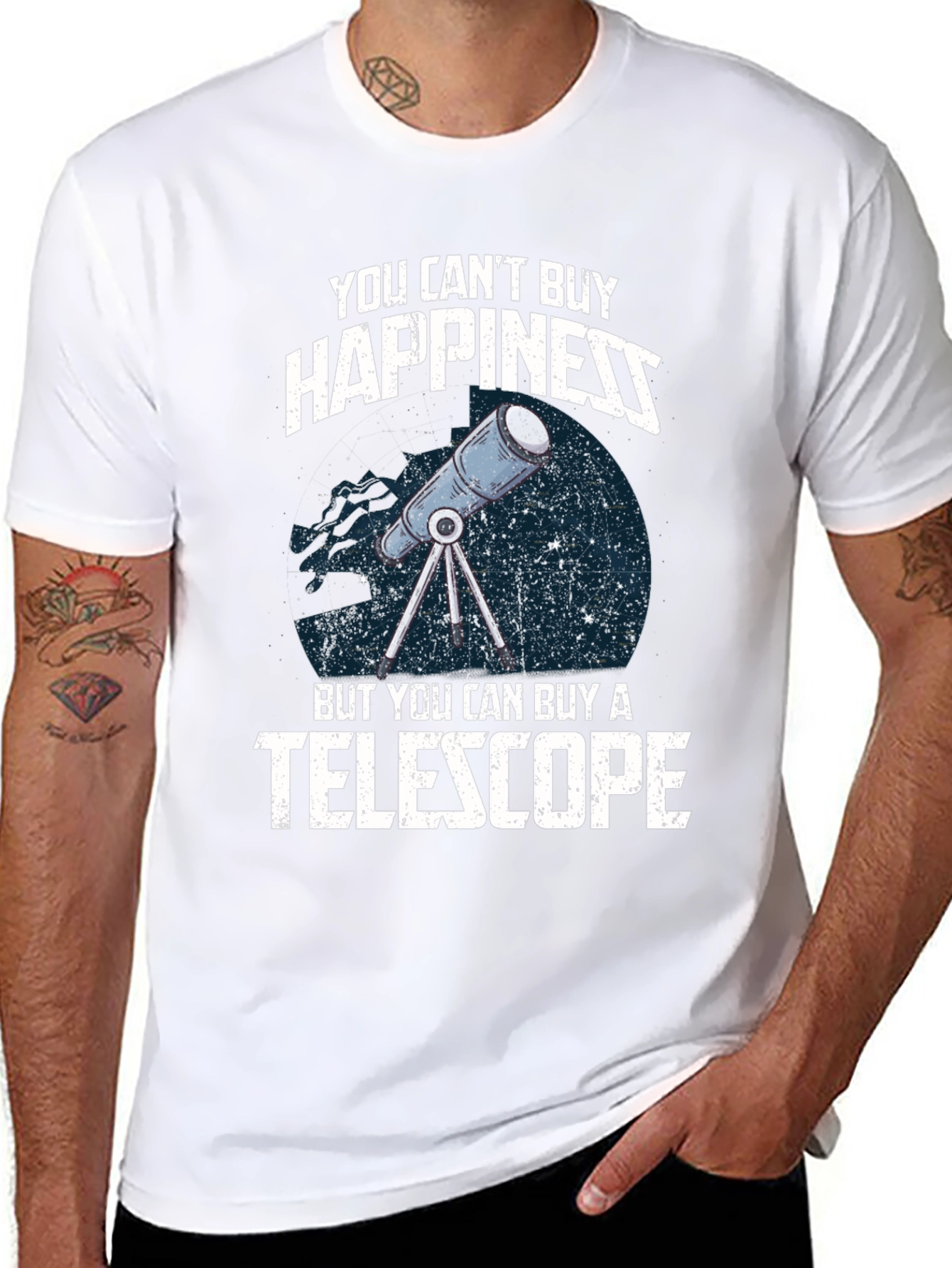 Happiness Telescope Graphic Tee