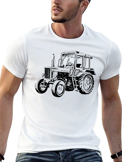 Tractor Graphic T-Shirt - Farm Vehicle Tee
