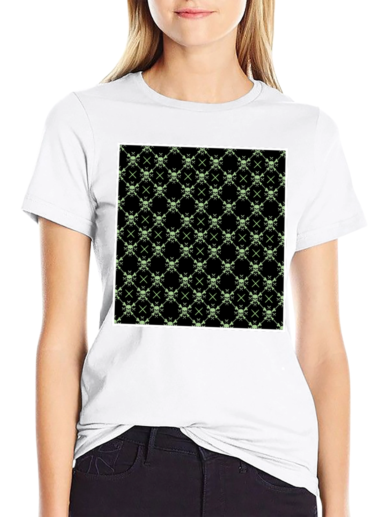 Skull & Crossbones T-Shirt - Graphic Print Tee
