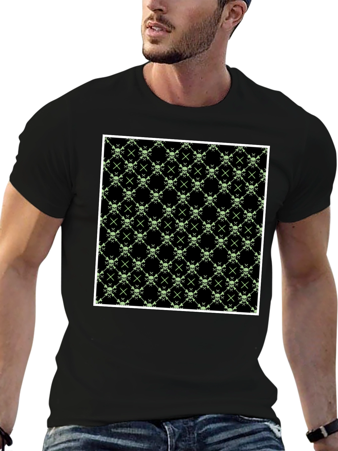 Skull & Crossbones T-Shirt - Graphic Print Tee