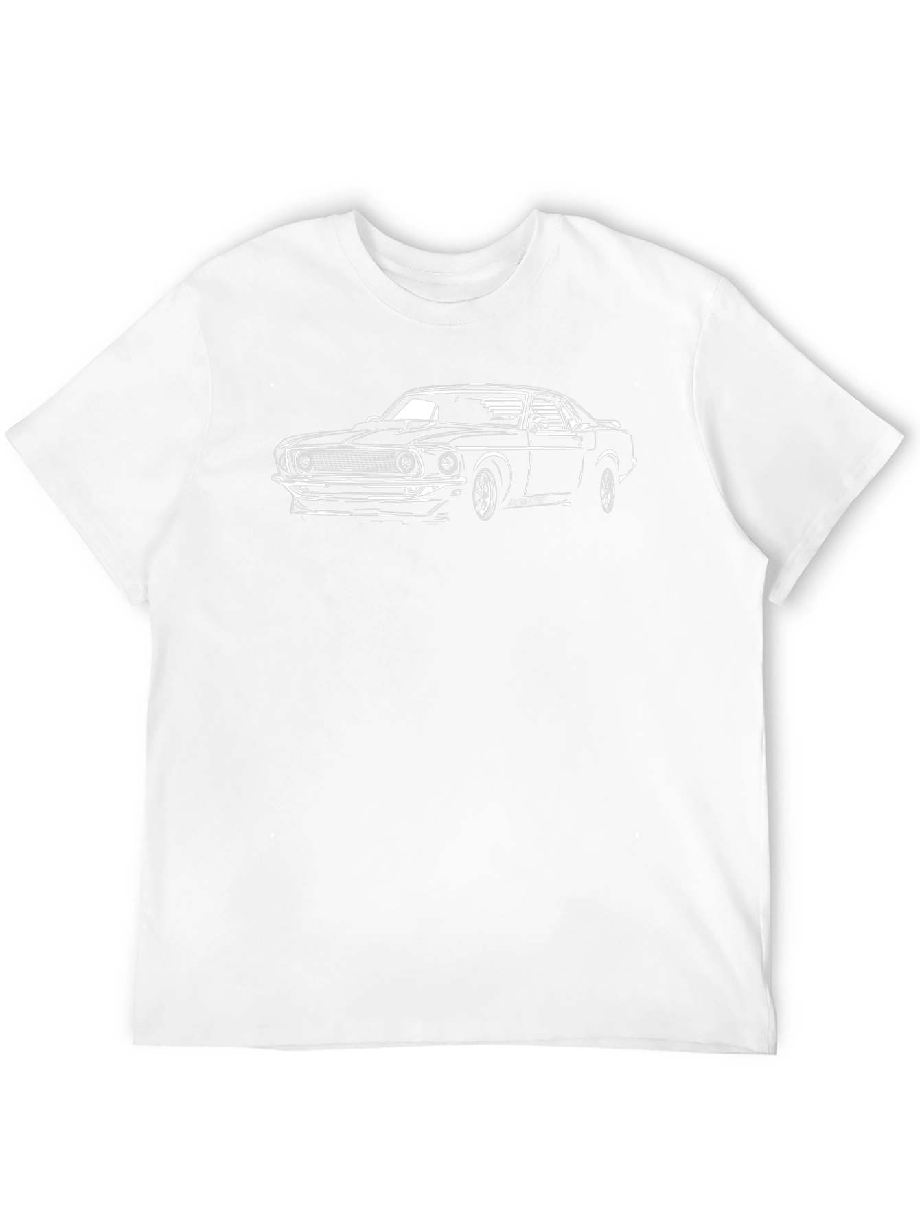Classic Car Graphic Tee - Black Cotton