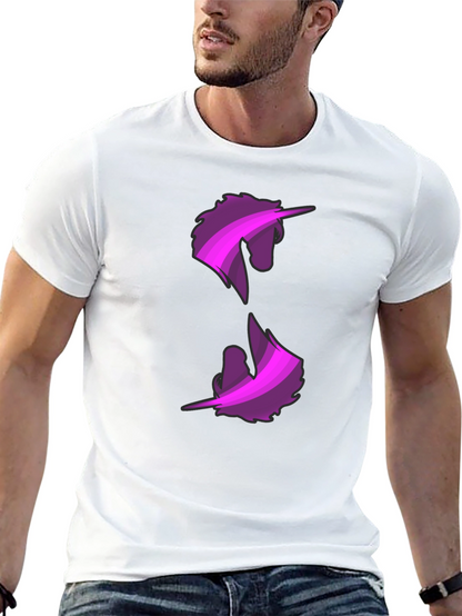 Unicorn Graphic Print Black T-Shirt