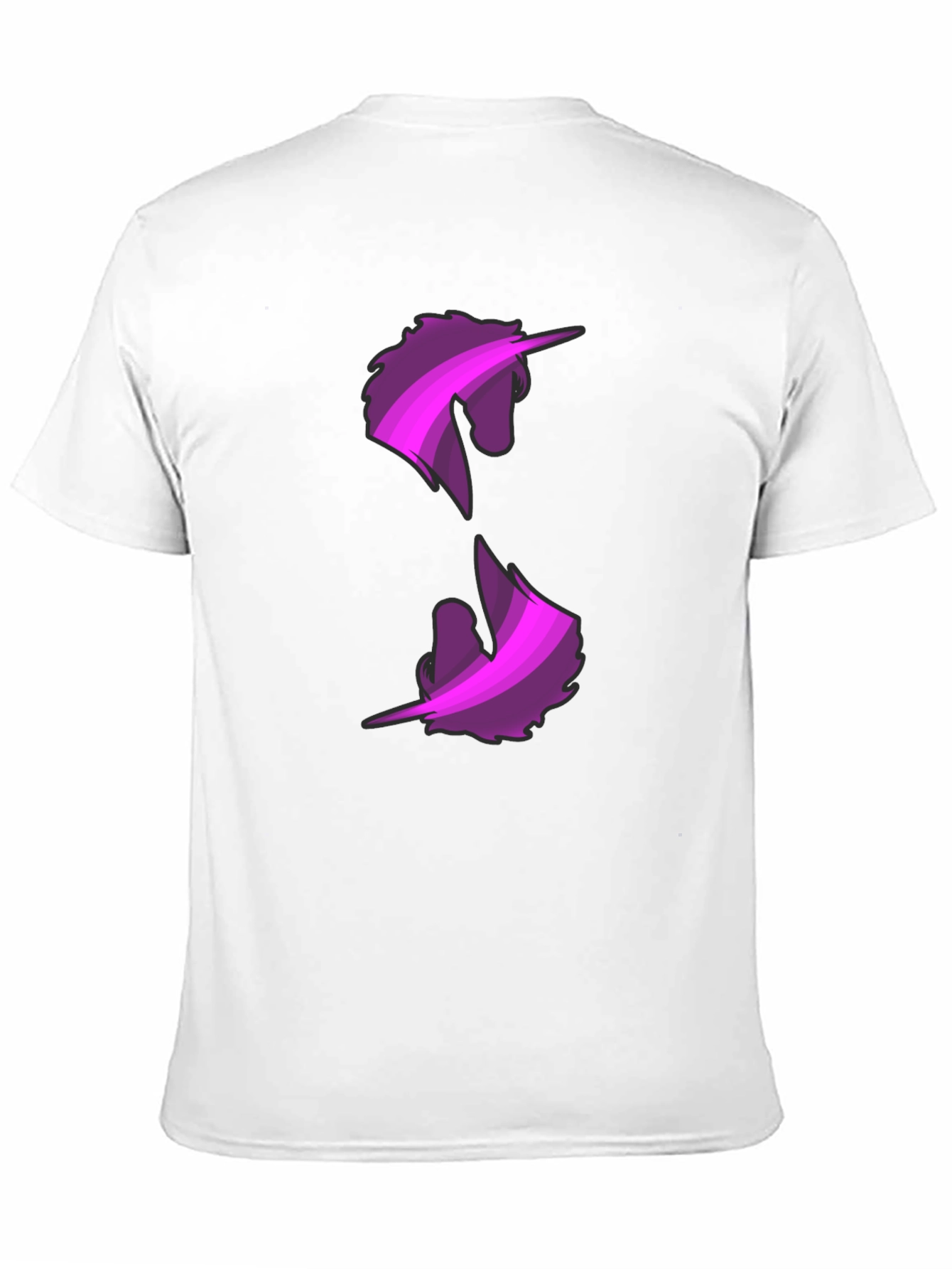 Unicorn Graphic Print Black T-Shirt