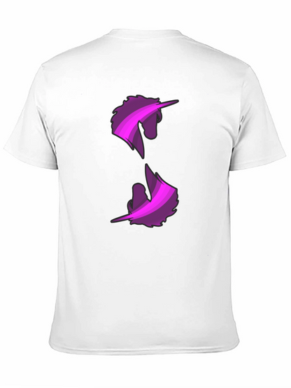 Unicorn Graphic Print Black T-Shirt