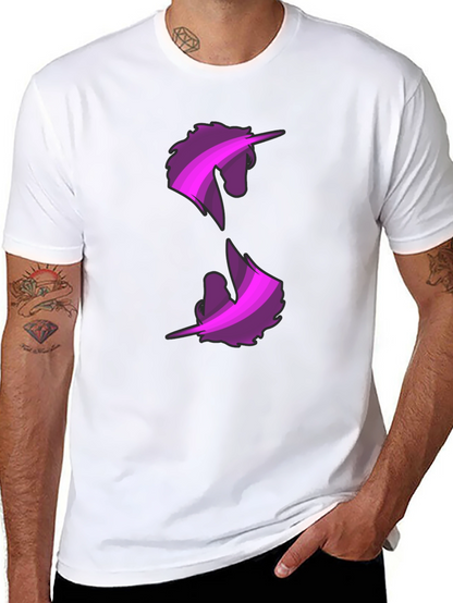 Unicorn Graphic Print Black T-Shirt