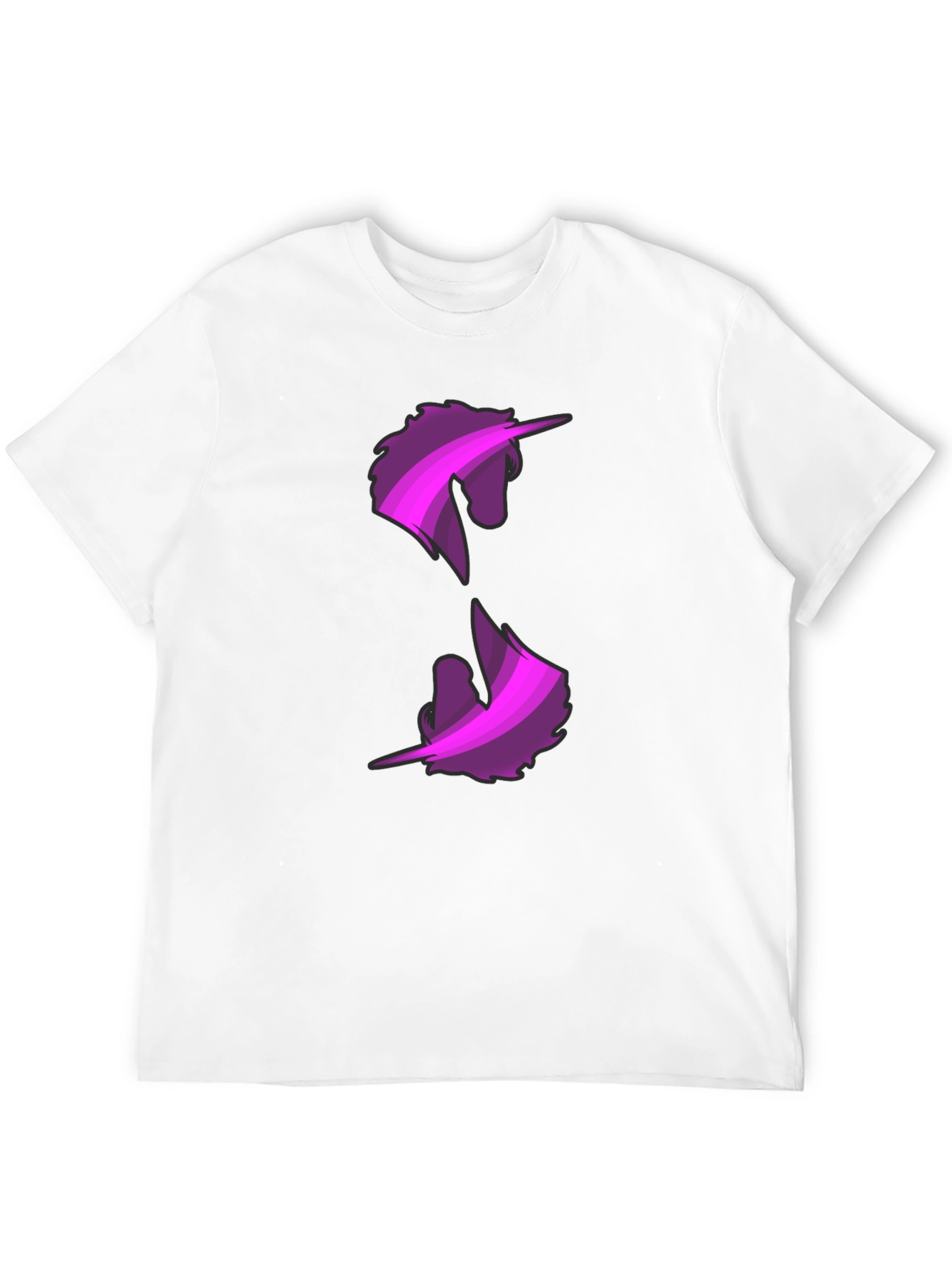 Unicorn Graphic Print Black T-Shirt