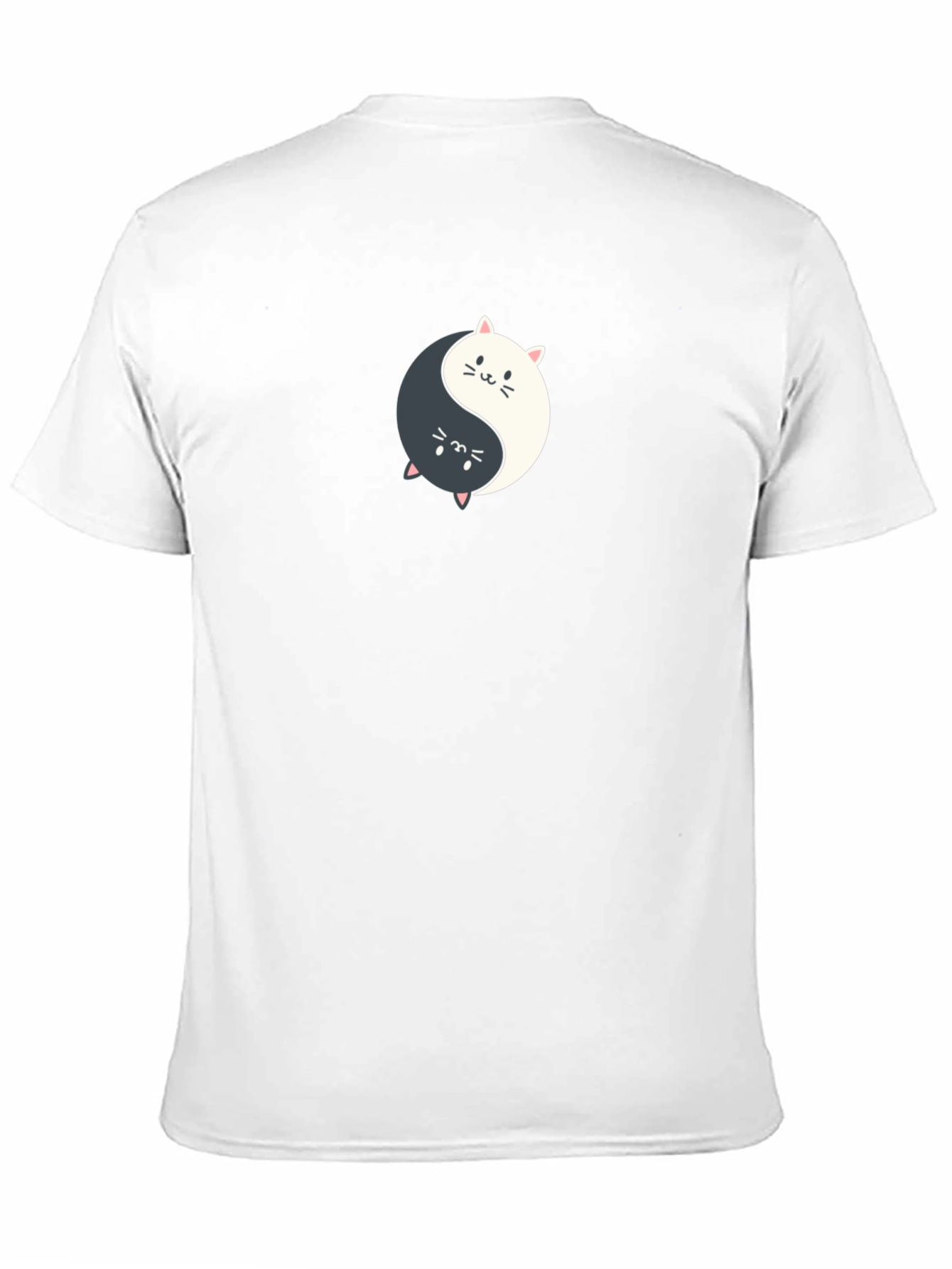 Yin Yang Cats Graphic Tee - Balance & Style!