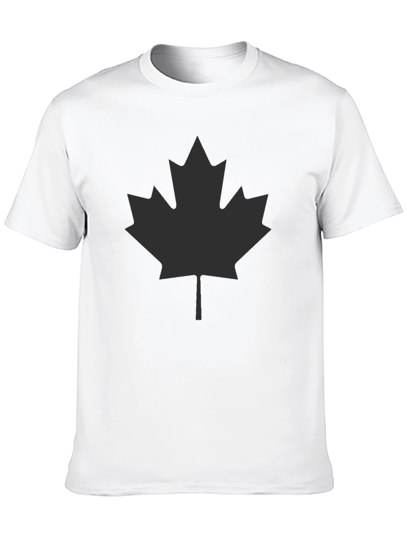 Maple Leaf Graphic Tee - Black Casual Shirt