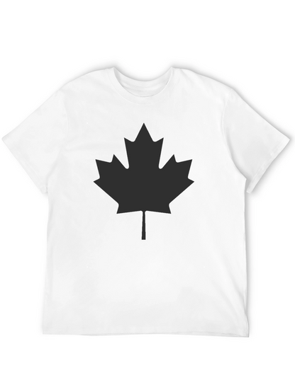 Maple Leaf Graphic Tee - Black Casual Shirt