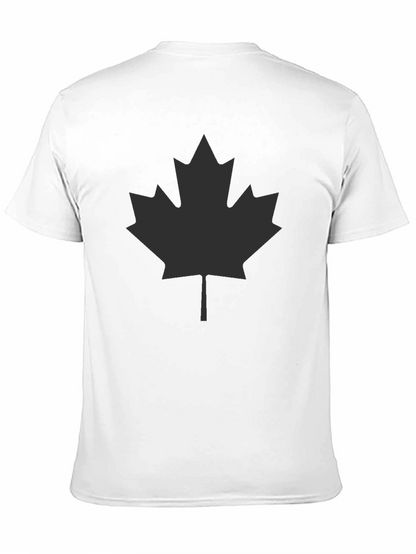 Maple Leaf Graphic Tee - Black Casual Shirt