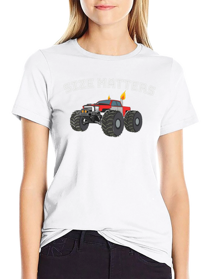 Size Matters Monster Truck Graphic T-Shirt