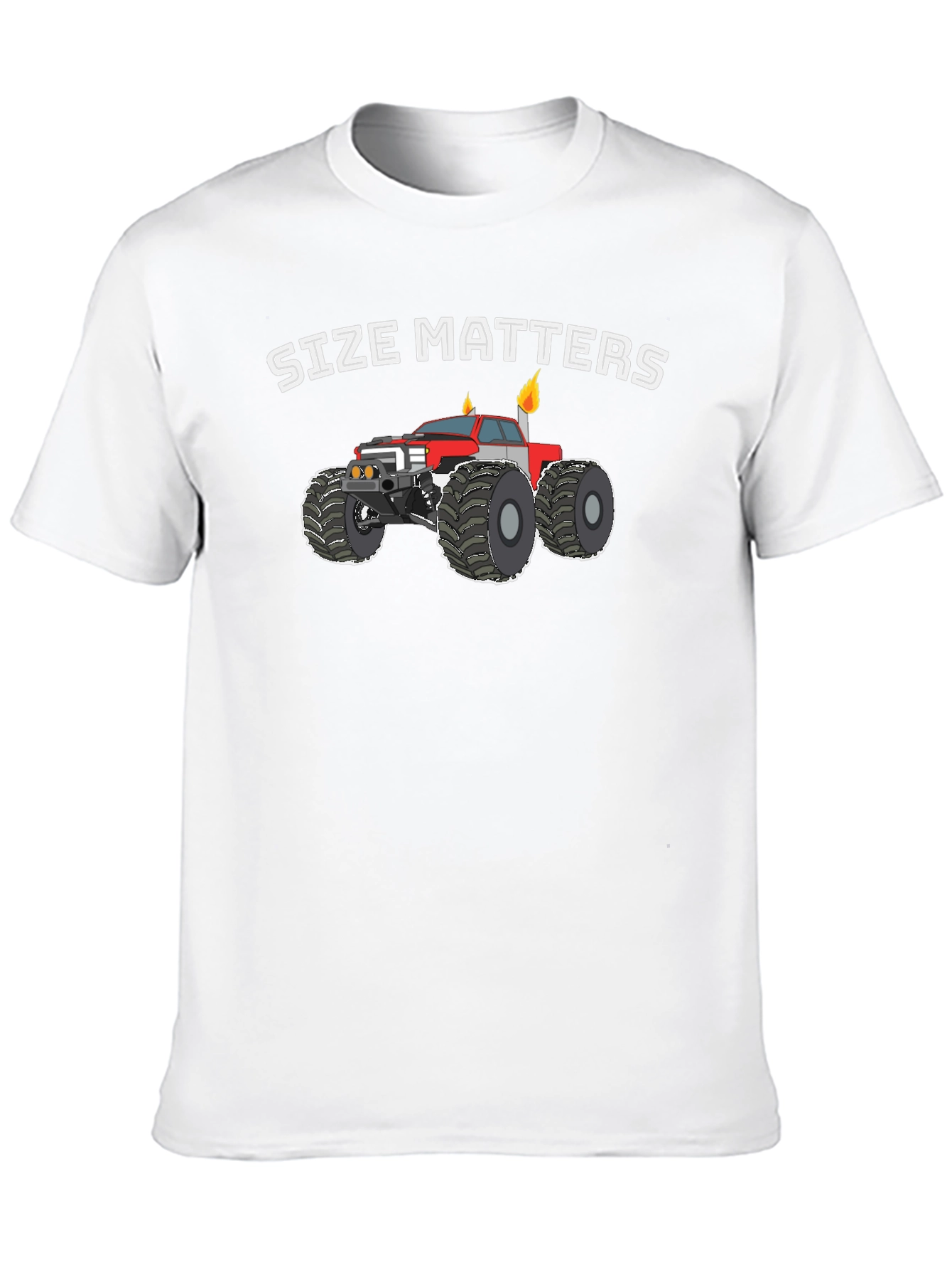 Size Matters Monster Truck Graphic T-Shirt