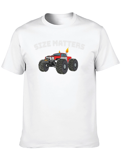 Size Matters Monster Truck Graphic T-Shirt