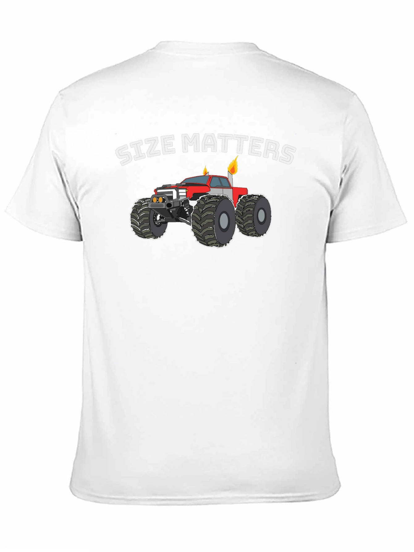 Size Matters Monster Truck Graphic T-Shirt