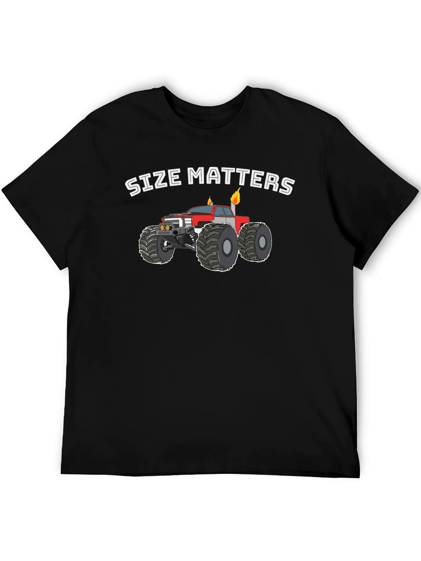 Size Matters Monster Truck Graphic T-Shirt
