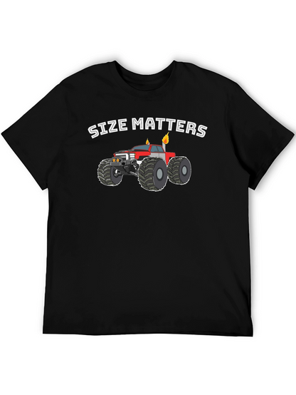 Size Matters Monster Truck Graphic T-Shirt